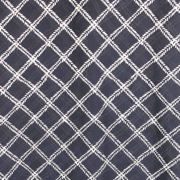 Joie XS Top Blue White Checkered Blouse Silk Boho‎ Peasant Chiffon Navy 367 - Picture 3 of 7